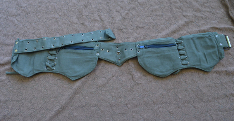 4 Leaf Pocket Belt Cloth Canvas