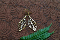 Leaf Brass Earrings