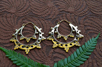 Brass Fractal Earrings