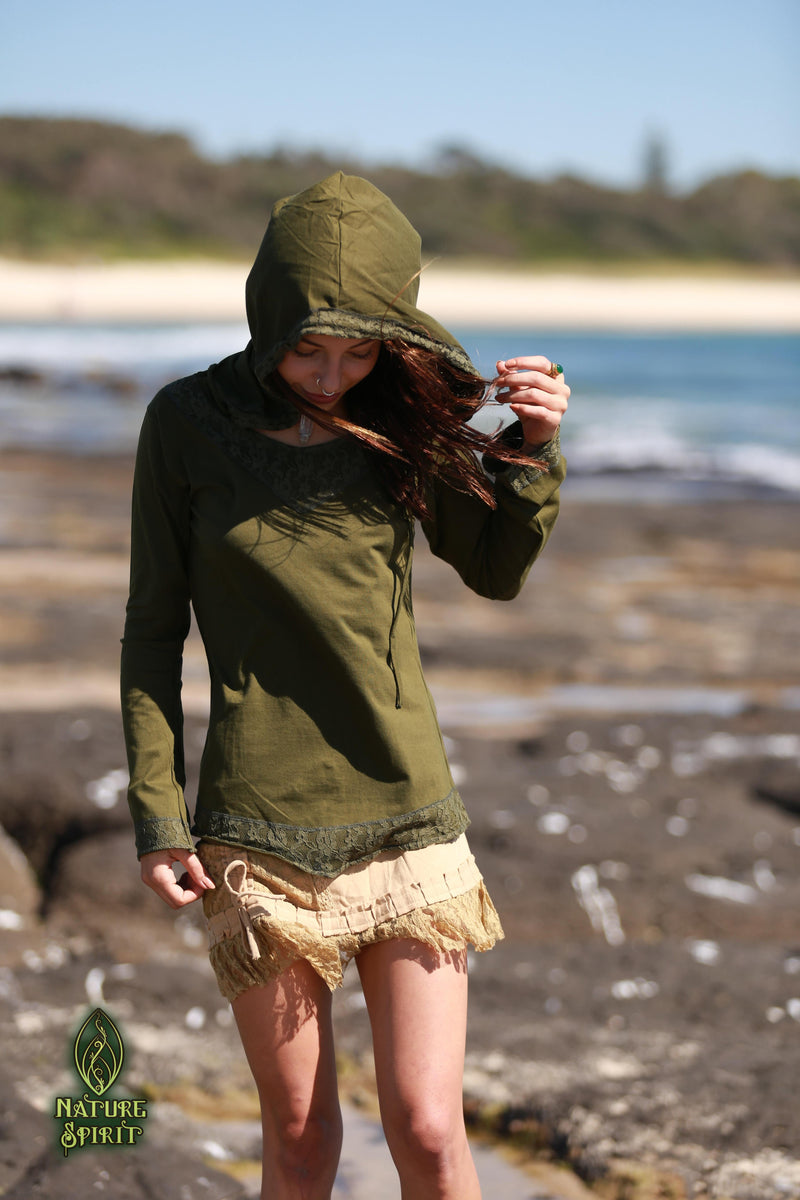 Boho Blossom Hood Top