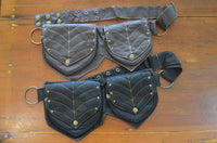 2 Leaf Pixie Pocket Belt - Cotton Canvas - Brown
