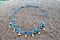 Macrame Necklaces with Brass