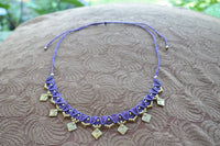 Macrame Necklaces with Brass
