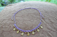 Macrame Necklaces with Brass