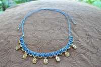 Macrame Necklaces with Brass