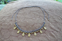 Macrame Necklaces with Brass