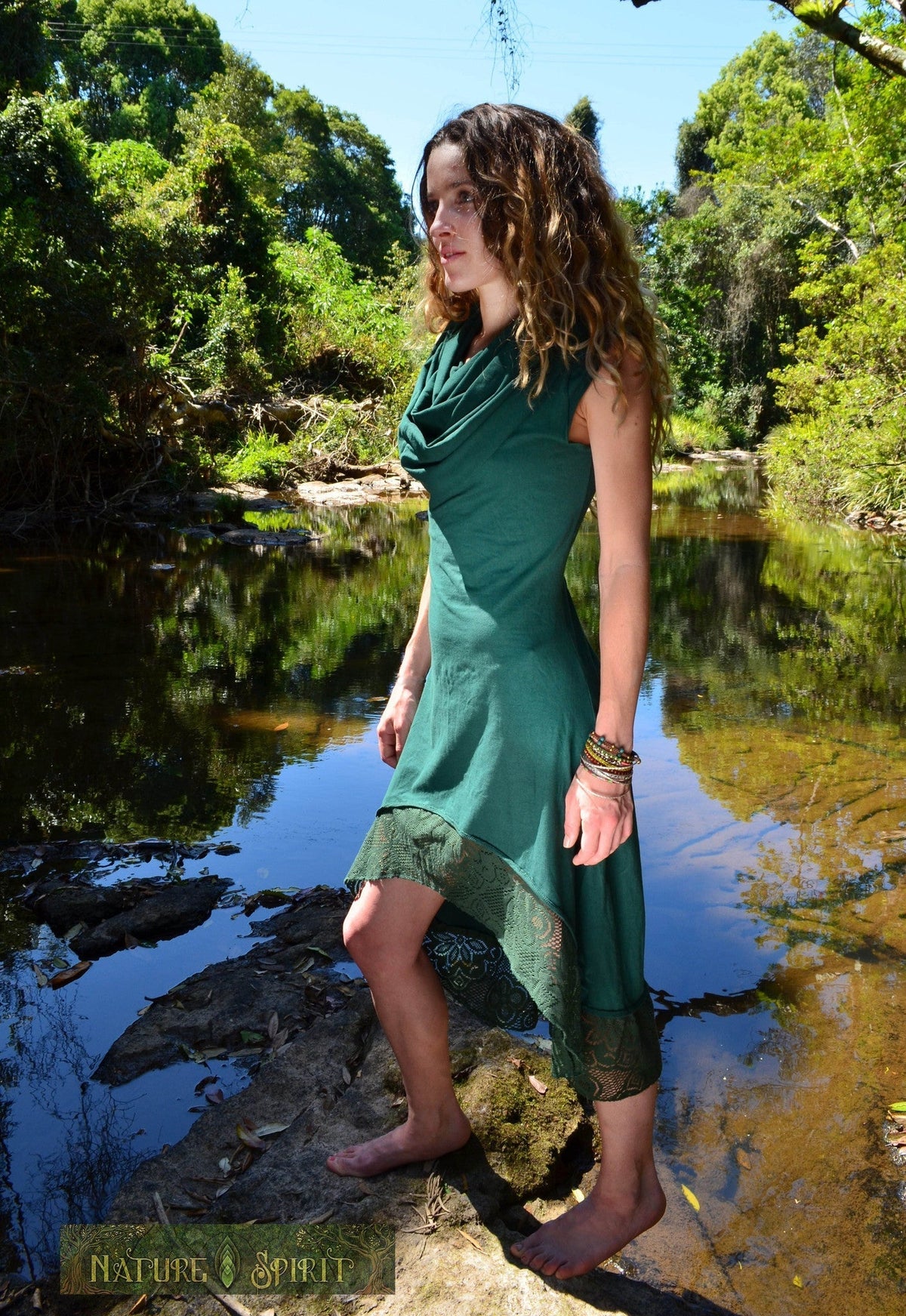 Boho Dress with Hood - Arwen Dress - Elven Dress - Gypsy Clothing Nature Spirit Boho Dress with Hood - Arwen Dress - Elven Dress - Gypsy Clothing Nature Spirit